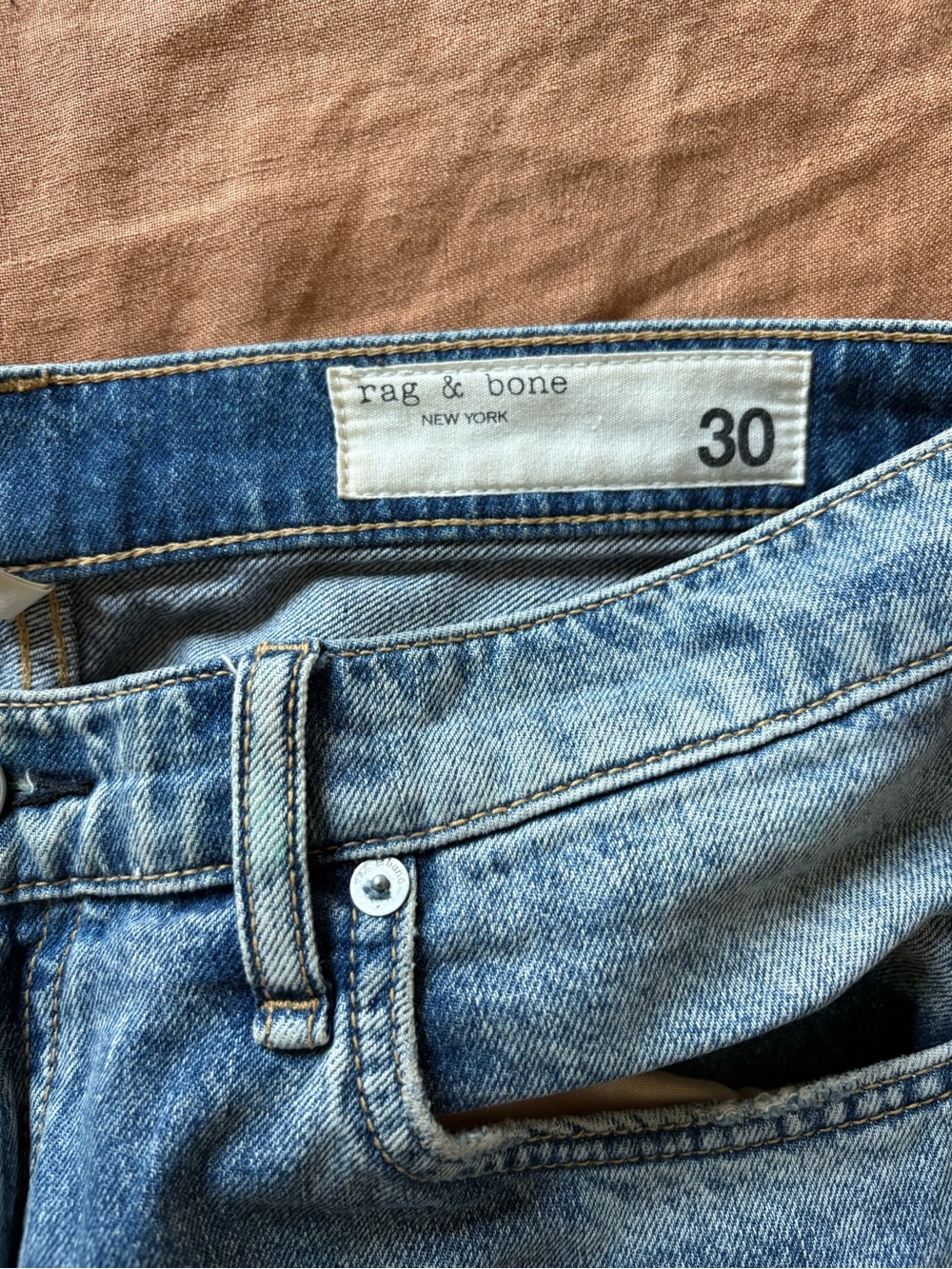 Rag & Bone High Waist Ankle Wide Leg Jeans Size 30 - Picture 3 of 4